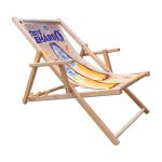 scaun de plaja din lemn cu manere pentru gradina personalizat reclama